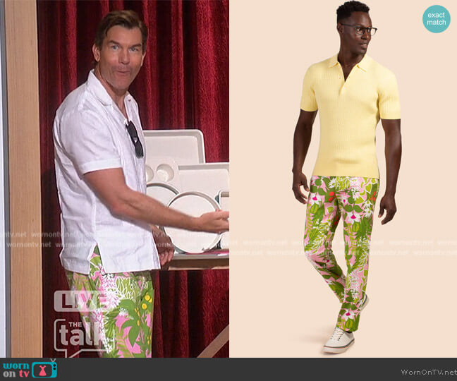 Mr Turk Clyde Slim Trousers worn by Jerry O'Connell on The Talk