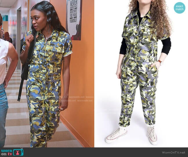 Bp. + Wildfang Utility Short Sleeve Jumpsuit worn by Calliope Burns (Imani Lewis) on First Kill