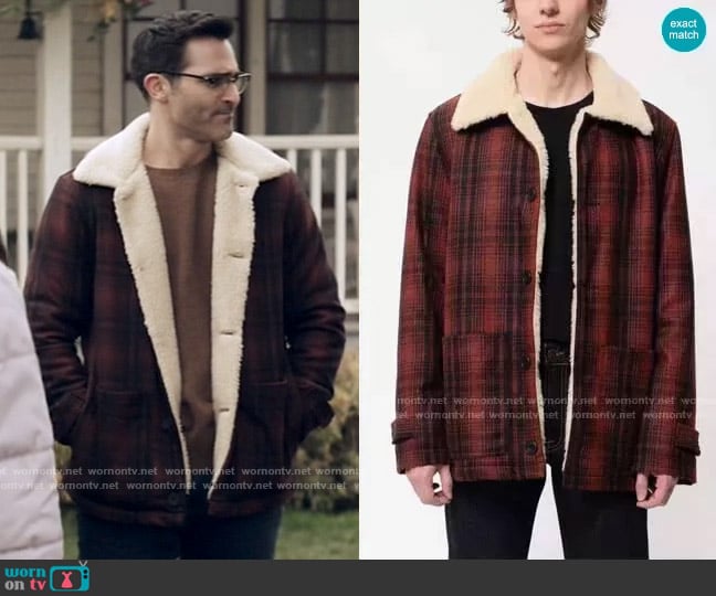 Nudie Jeans Co Mangan Lumber Jacket Brick Red worn by Clark Kent (Tyler Hoechlin) on Superman and Lois