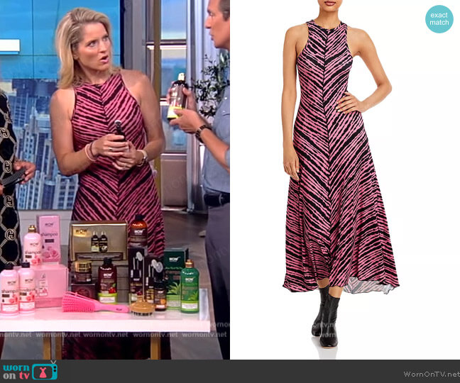 Proenza Schouler Printed Jersey Dress worn by Sara Haines on The View