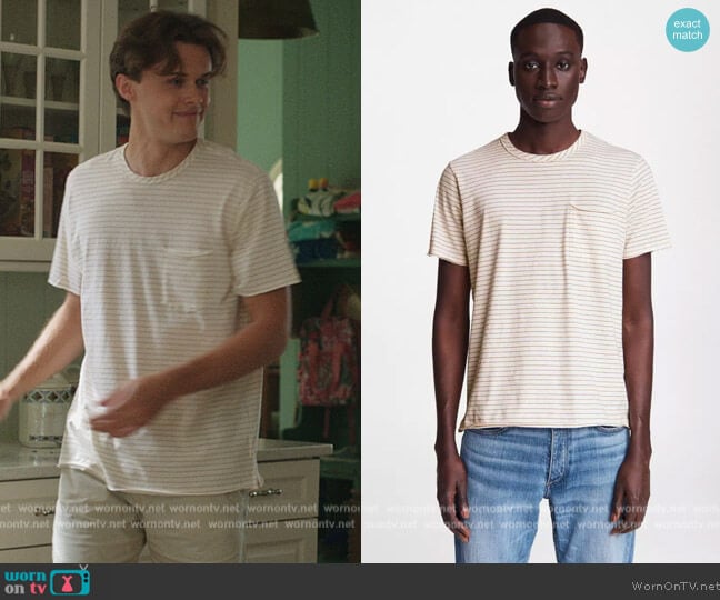 Rag and Bone Miles Cotton Tee worn by Conrad (Christopher Briney) on The Summer I Turned Pretty
