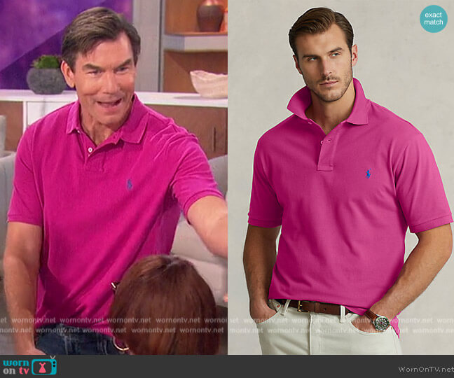 Ralph Lauren The Iconic Mesh Polo Shirt worn by Jerry O'Connell on The Talk