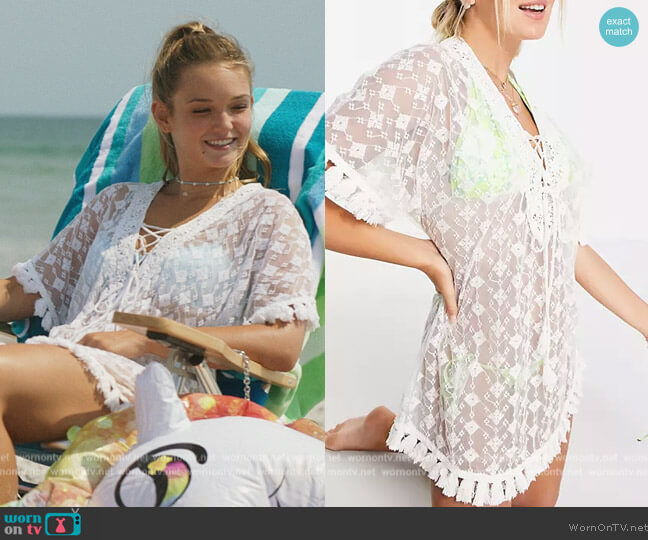 Reclaimed Vintage Inspired Beach Mini Kaftan Dress