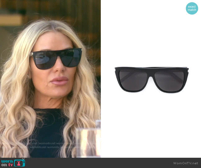 Saint Laurent New Wave 1 sunglasses worn by Dorit Kemsley on The Real Housewives of Beverly Hills