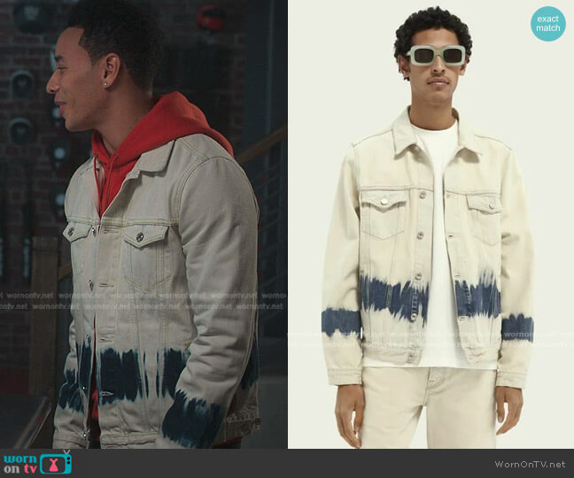 Scotch & Soda Tie Dye Sand Printed Jacket