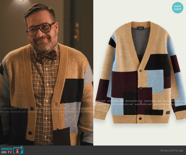 Scotch & Soda Relaxed Jacquard Cardigan