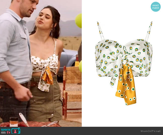 Silvia Tcherrassi Wotton Top worn by Liz Ortecho (Jeanine Mason) on Roswell New Mexico