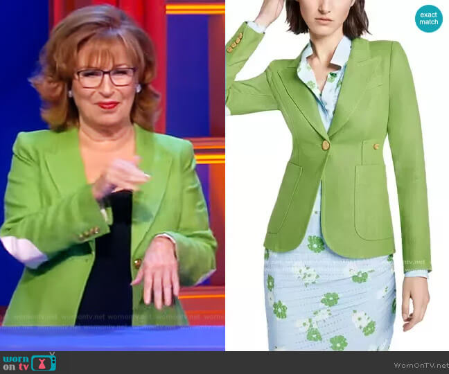 Smythe Duchess Linen Blazer worn by Joy Behar on The View