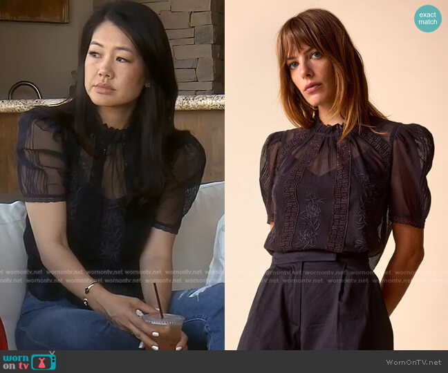 St. Roche Tomi Top worn by Crystal Kung Minkoff on The Real Housewives of Beverly Hills