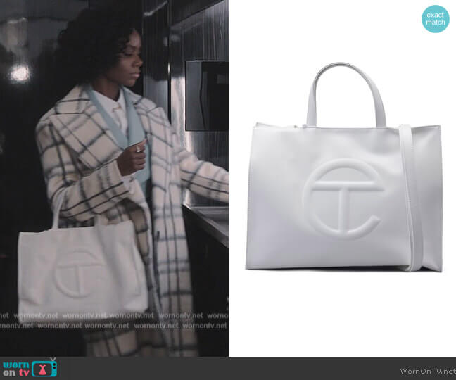 Telfar Shopping Bag worn by Zenzi Fullington (Ashleigh Murray) on Tom Swift