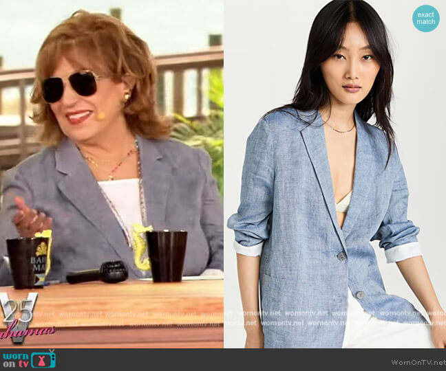 Theory Hemp Blazer worn by Joy Behar on The View