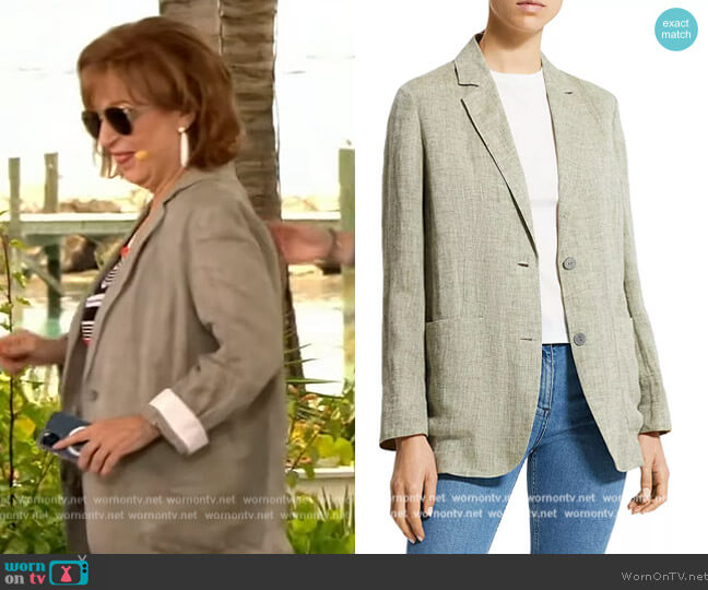 Theory Hemp Blazer worn by Joy Behar on The View