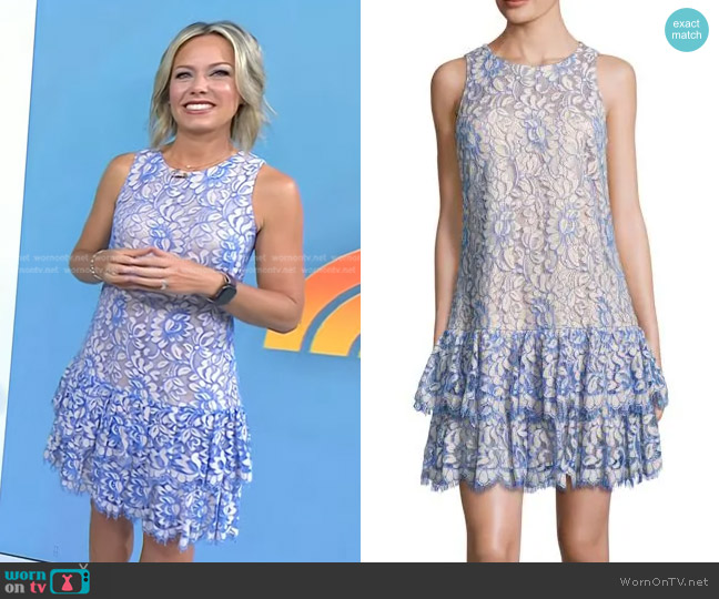 Eliza J Ruffle Lace Dress worn by Dylan Dreyer on Today