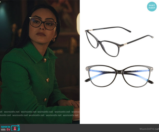 Tom Ford 54mm Blue Light Blocking Optical Glasses worn by Veronica Lodge (Camila Mendes) on Riverdale