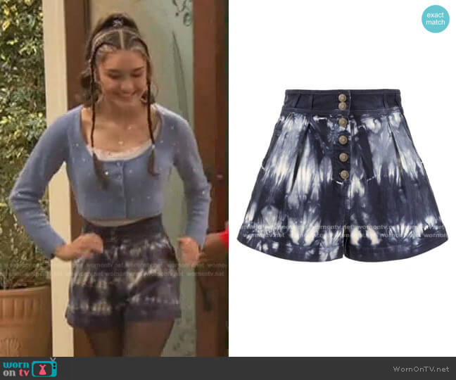 Ulla Johnson Ares Short worn by Cami Rivera (Marissa Reyes) on Ravens Home