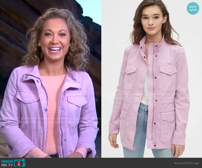 Gap Utility Jacket worn by Ginger Zee on Good Morning America