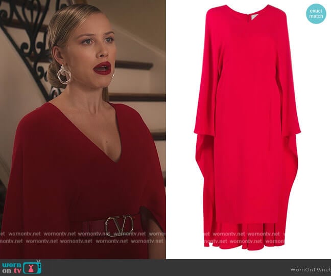 Valentino Silk Midi Dress worn by Elinor (Gracie Dzienny) on First Kill
