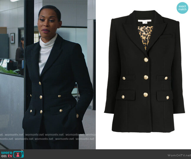Veronica Beard Button-detail fitted jacket