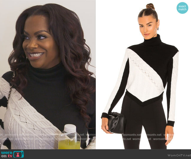 Victor Glemaud Turtleneck Sweater worn by Kandi Burruss on The Real Housewives of Atlanta