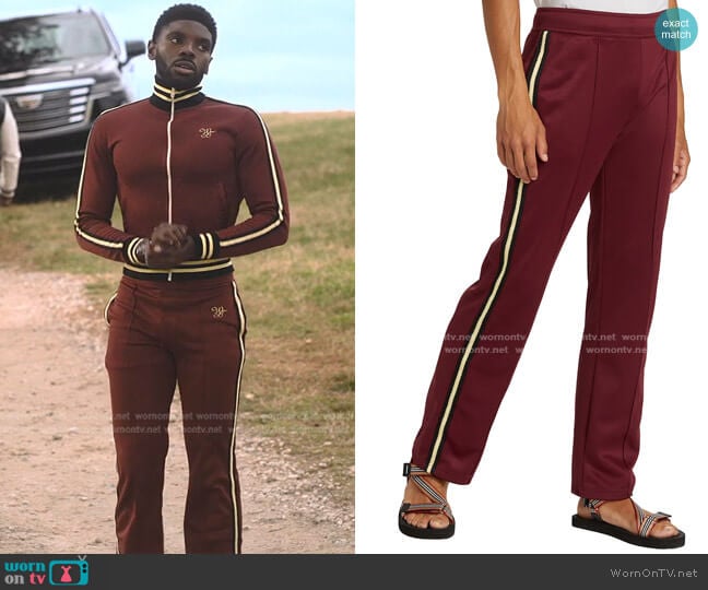 Wales Bonner Studio Track Pants worn by Tom Swift (Tian Richards) on Tom Swift