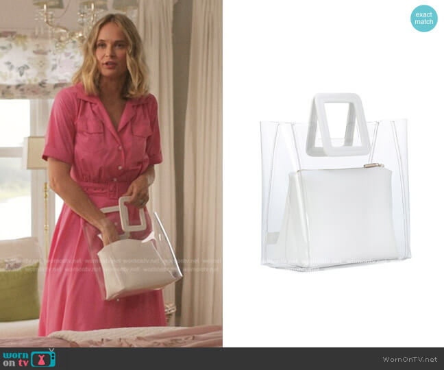 Staud Shirley Pvc And Leather Bag worn by Susannah Fisher (Rachel Blanchard) on The Summer I Turned Pretty