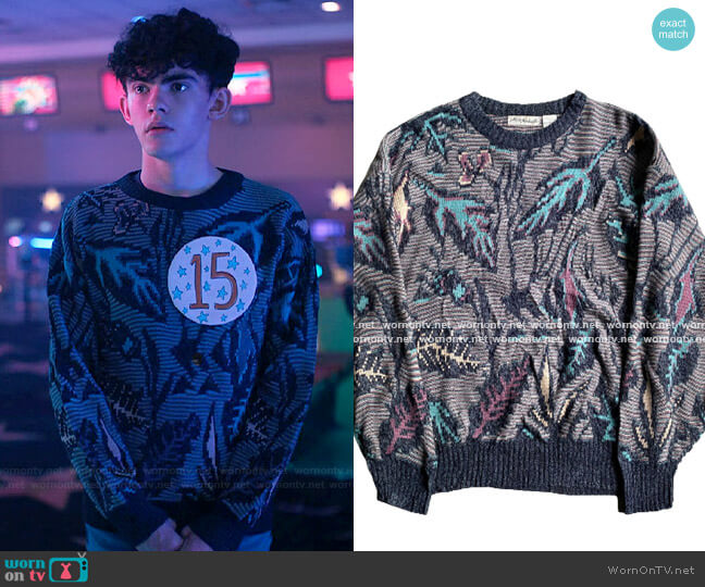 Alan Michaels Vintage Sweater worn by Charlie Spring (Joe Locke) on Heartstopper