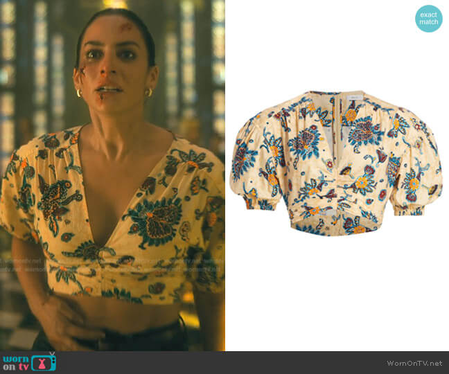 A.L.C. Rylan Top worn by Sloan (Genesis Rodriguez) on The Umbrella Academy