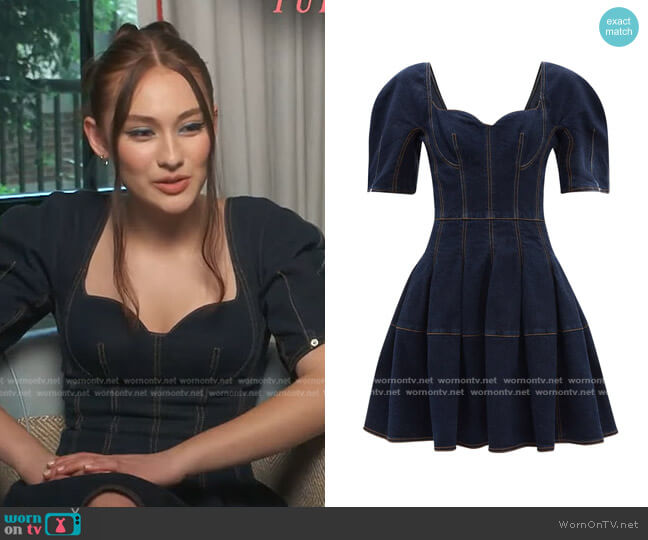 Alexander McQueen Denim Mini Dress