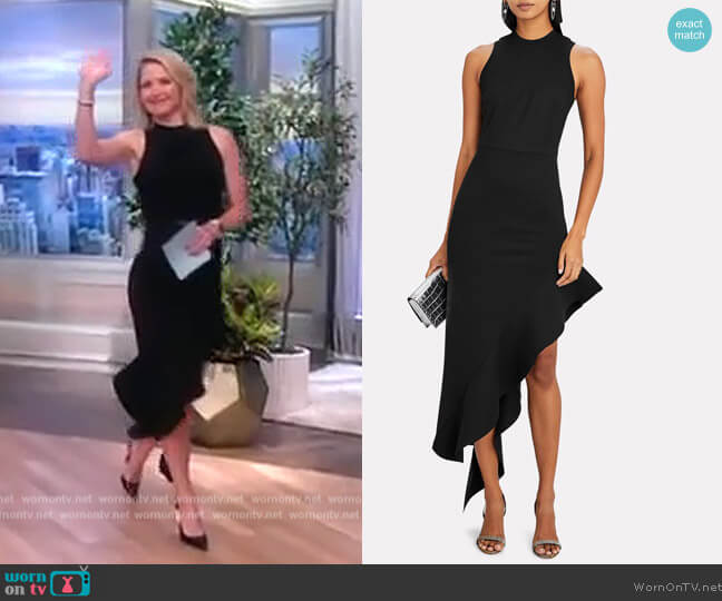 Alexis Adva Asymmetrical Midi Dress worn by Sara Haines on The View