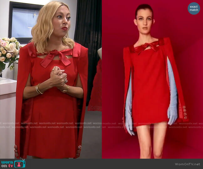 Alexis Mabille Short Tailored Dress worn by Sutton Stracke on The Real Housewives of Beverly Hills