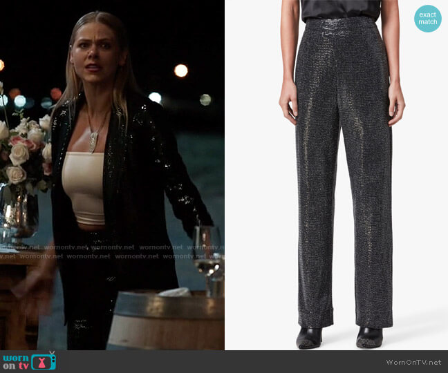 All Saints Leanna Sequin Blazer worn by Isobel Evans-Bracken (Lily Cowles) on Roswell New Mexico