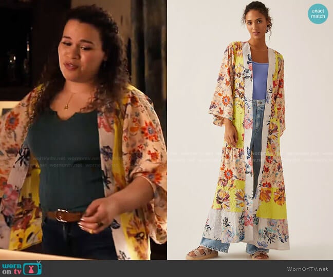 Tiered Floral Kimono from Anthropologie worn by Josefina Reyes (Mareya Salazar) on Charmed