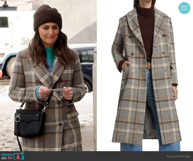 ASTR The Label Raquel Coat worn by Dawn Solano (Sara Bareilles) on Girls5eva