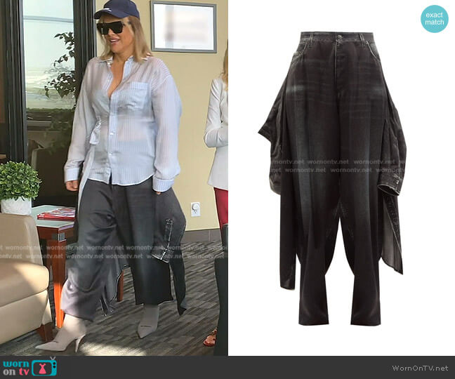 Balenciaga Oversized Jacket-Hybrid Trousers worn by Diana Jenkins on The Real Housewives of Beverly Hills