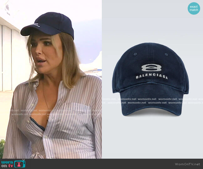 Balenciaga Unity Cotton Baseball Cap worn by Diana Jenkins on The Real Housewives of Beverly Hills