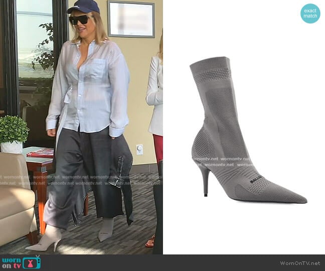 Balenciaga Knife 2.0 Boots worn by Diana Jenkins on The Real Housewives of Beverly Hills