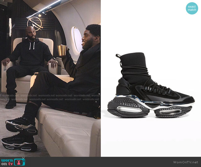 Balmain B Bold Spike Sock Chunky Runner Sneakers worn by Tom Swift (Tian Richards) on Tom Swift
