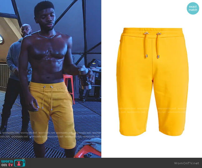 Balmain Cotton Skateboarding Shorts worn by Tom Swift (Tian Richards) on Tom Swift