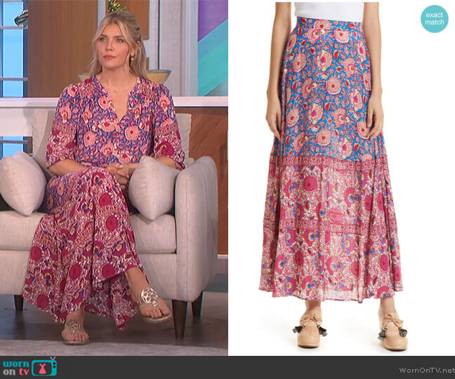 Ba&sh Vanessa Maxi Skirt worn by Amanda Kloots on The Talk