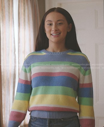 Belly’s striped knit sweater on The Summer I Turned Pretty