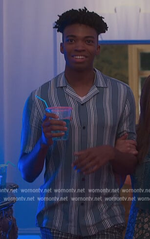 Ben’s blue striped shirt on First Kill
