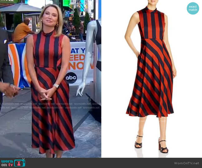 Boss Daltina Midi Dress worn by Amy Robach on Good Morning America