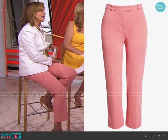 Boss Tatiani Crop Trousers worn by Hoda Kotb on Today