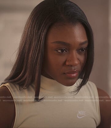 Cal’s Nike mock neck sleeveless dress on First Kill