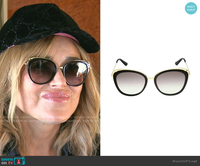 Cartier Cat Eye Sunglasses worn by Diana Jenkins on The Real Housewives of Beverly Hills