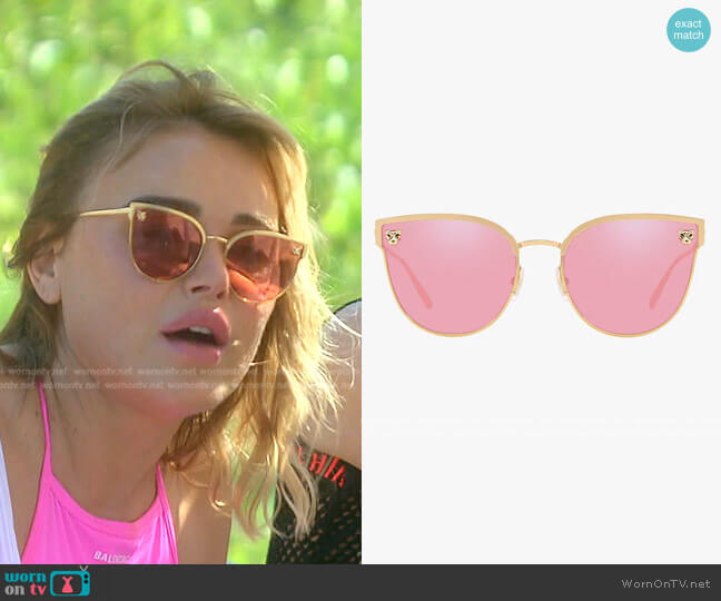 Cartier Cat Eye ct0198s Sunglasses worn by Diana Jenkins on The Real Housewives of Beverly Hills
