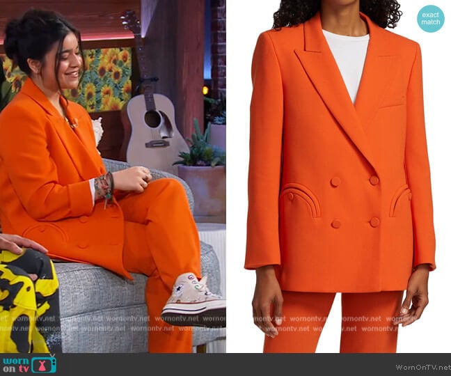 Blaze  Milano Cool & Easy Everynight Blazer worn by Iman Vellani on The Kelly Clarkson Show
