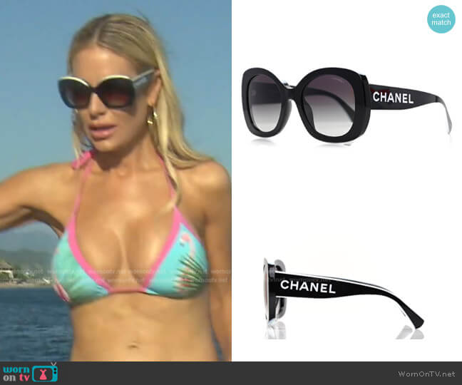 Chanel Acetate Sunglasses 71414A worn by Dorit Kemsley on The Real Housewives of Beverly Hills