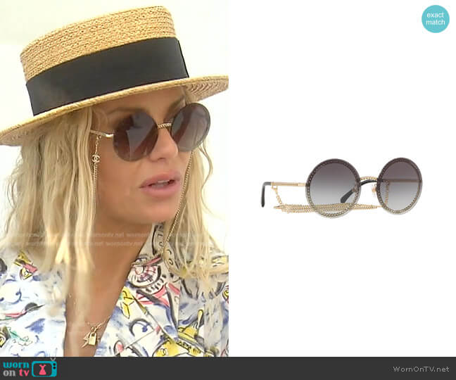 Chanel Round Sunglasses worn by Dorit Kemsley on The Real Housewives of Beverly Hills