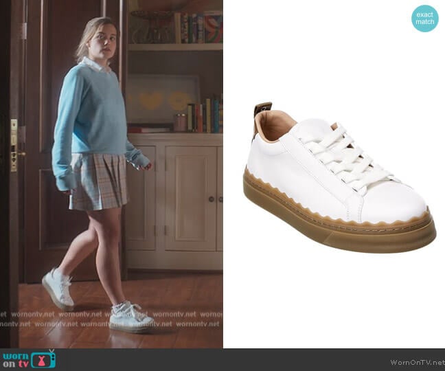 Chloe Lauren Leather Sneakers worn by Juliette Fairmont (Sarah Catherine Hook) on First Kill